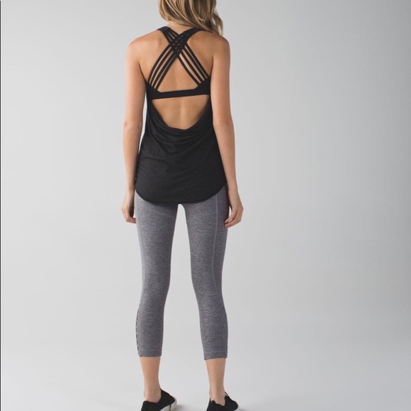 Lululemon True Self Crop in Heathered Slate - Picture 3 of 14